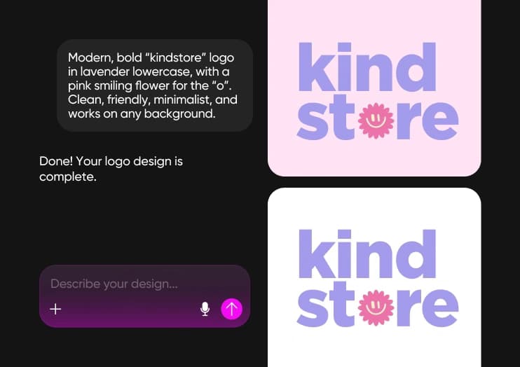AI-generated logo concept created with Picsart Flow