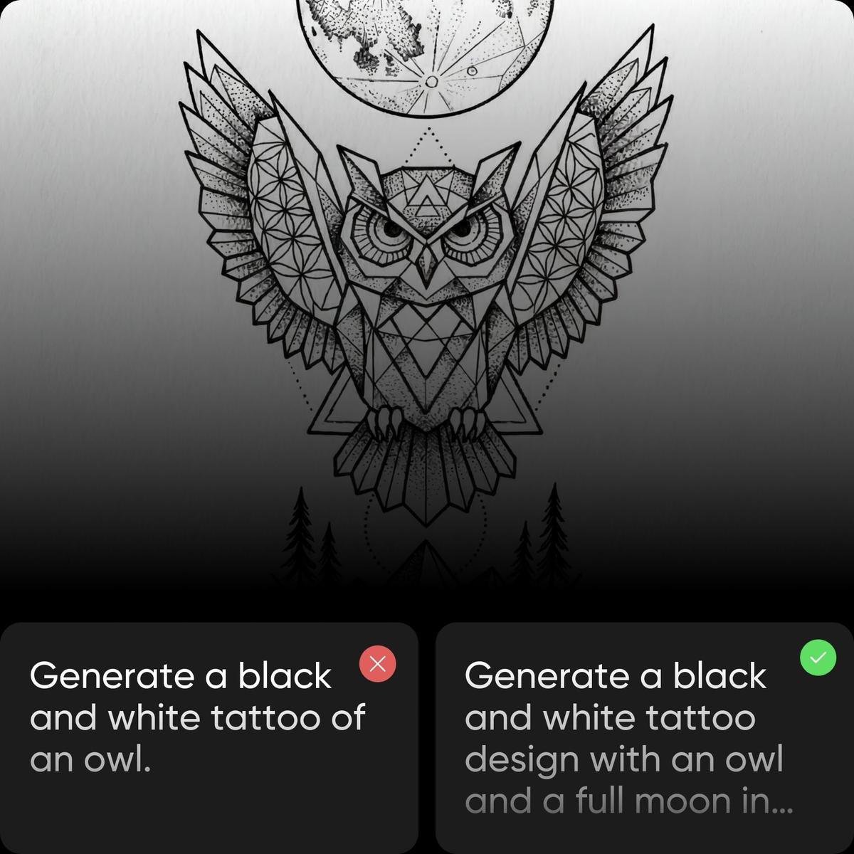 write the perfect prompt for ai-generated tattoos