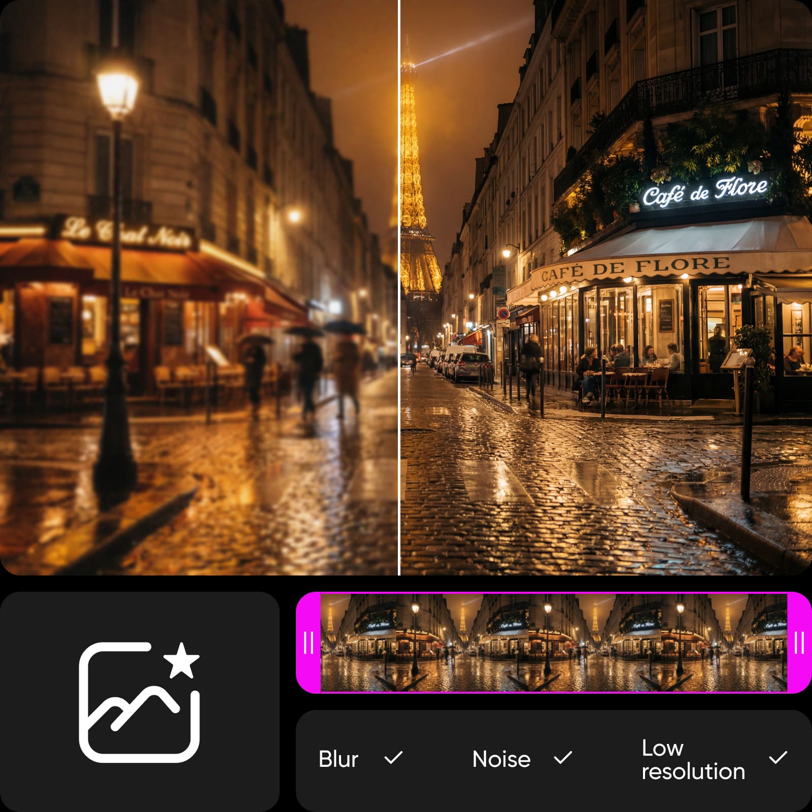 Picsart video enhancement example