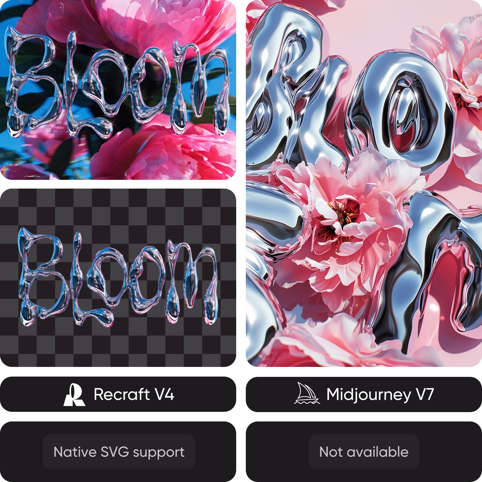 Recraft V4 vs Midjourney creative tools and workflow