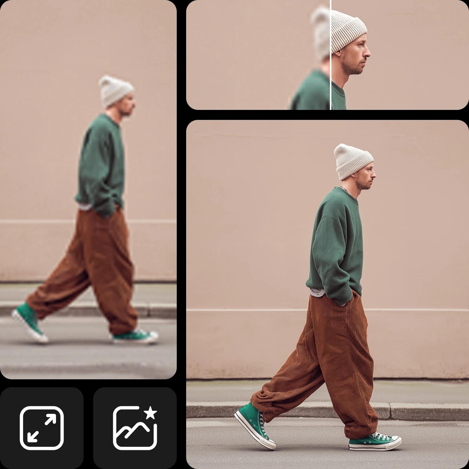 Enlarge an image for free