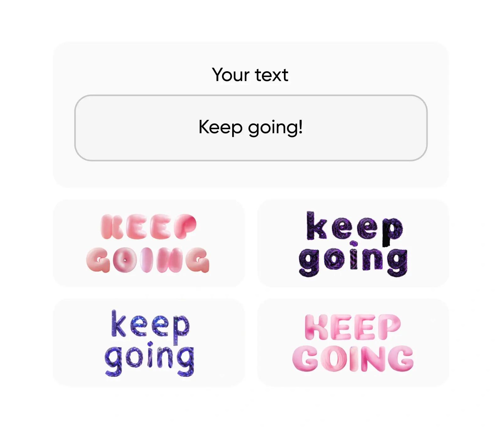 text customization with ai text effects