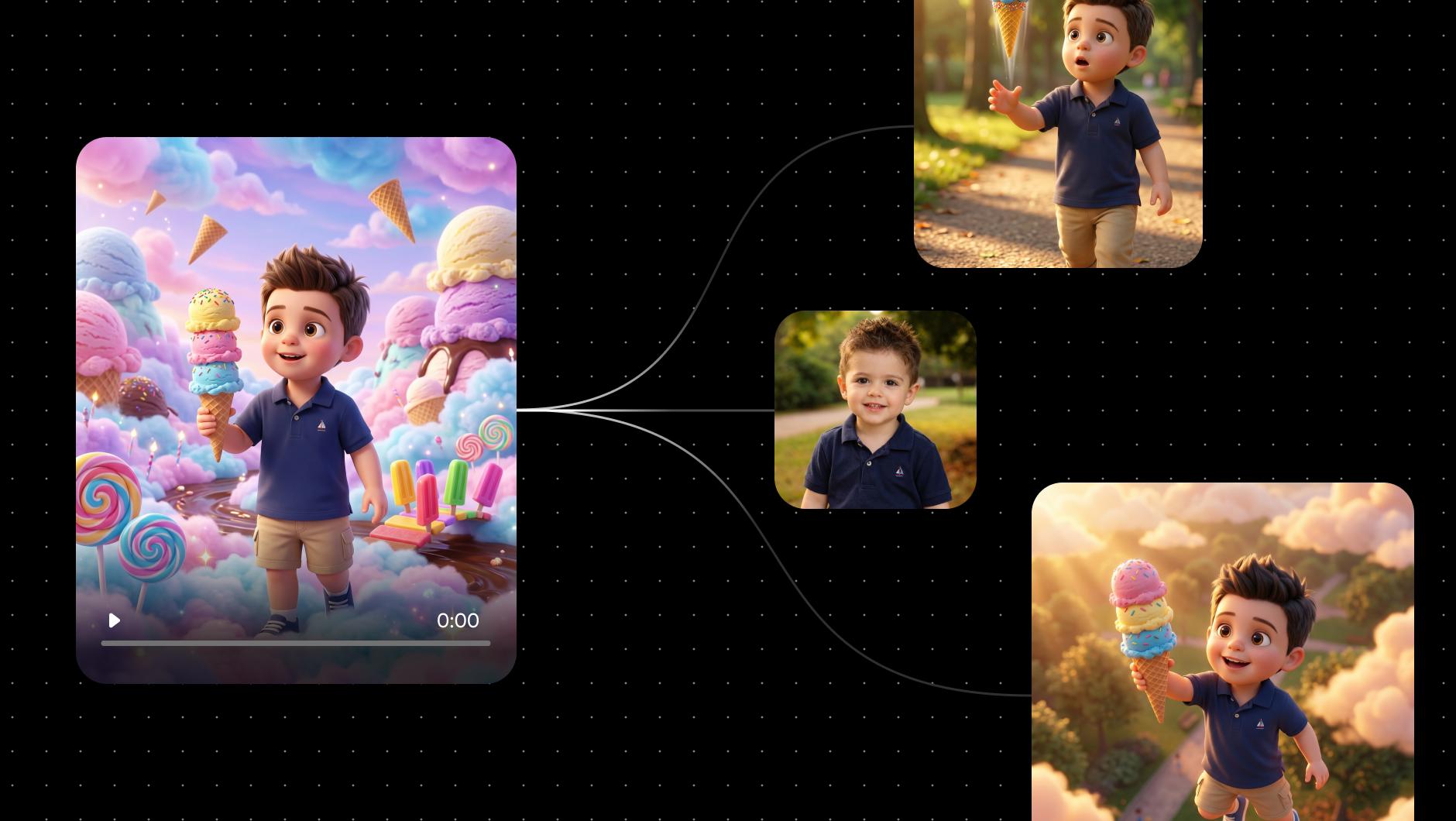 kids cartoon animation with flow