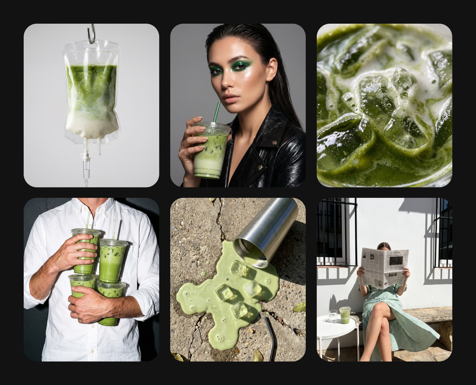 AI-generated product image collection from Picsart; representative CLI creative output