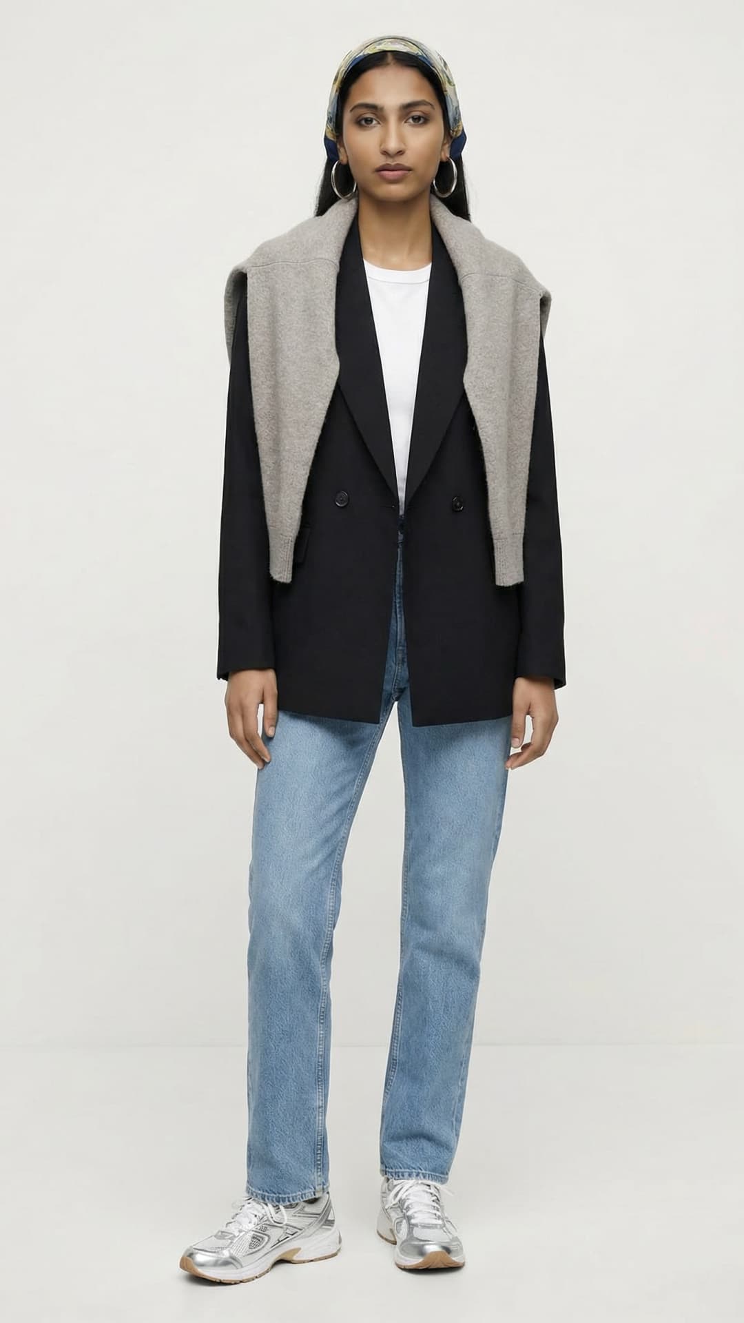 woman wearing blazer