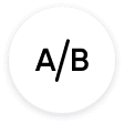 Icon for a/b test