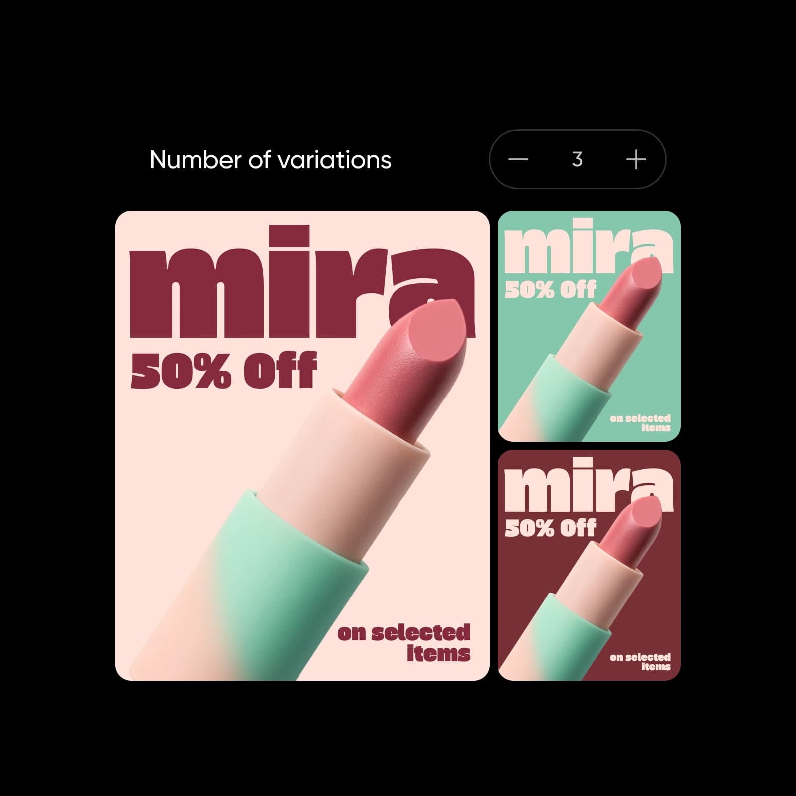 Bulk create images with different color palettes