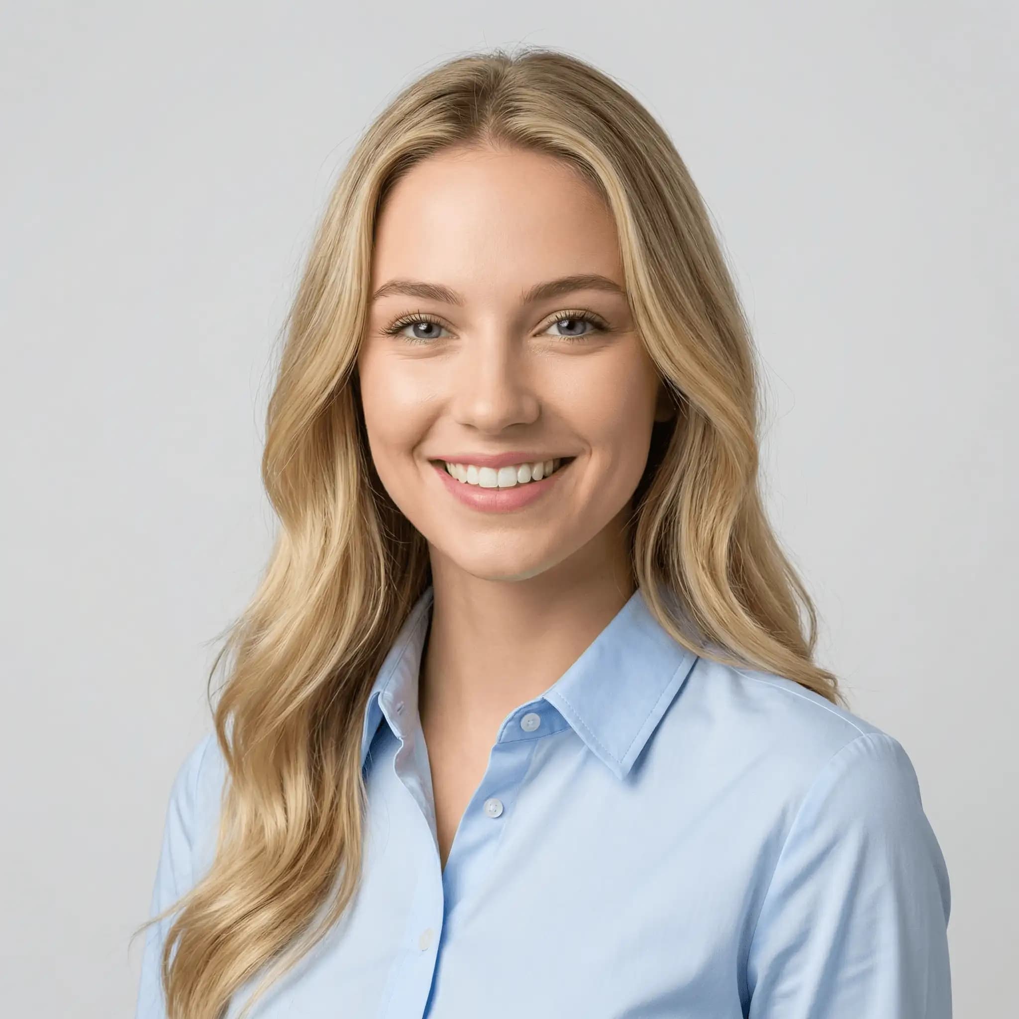 AI-generated LinkedIn Face Glow portrait example