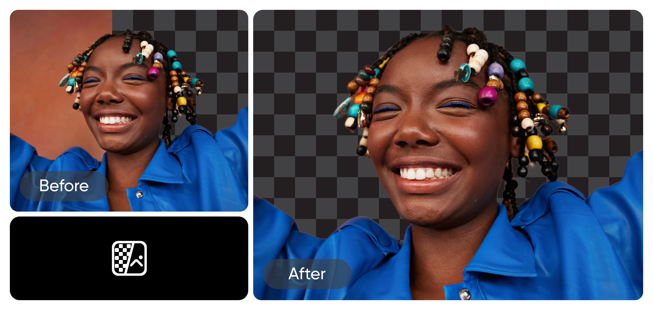 Portrait image with transparent background 1