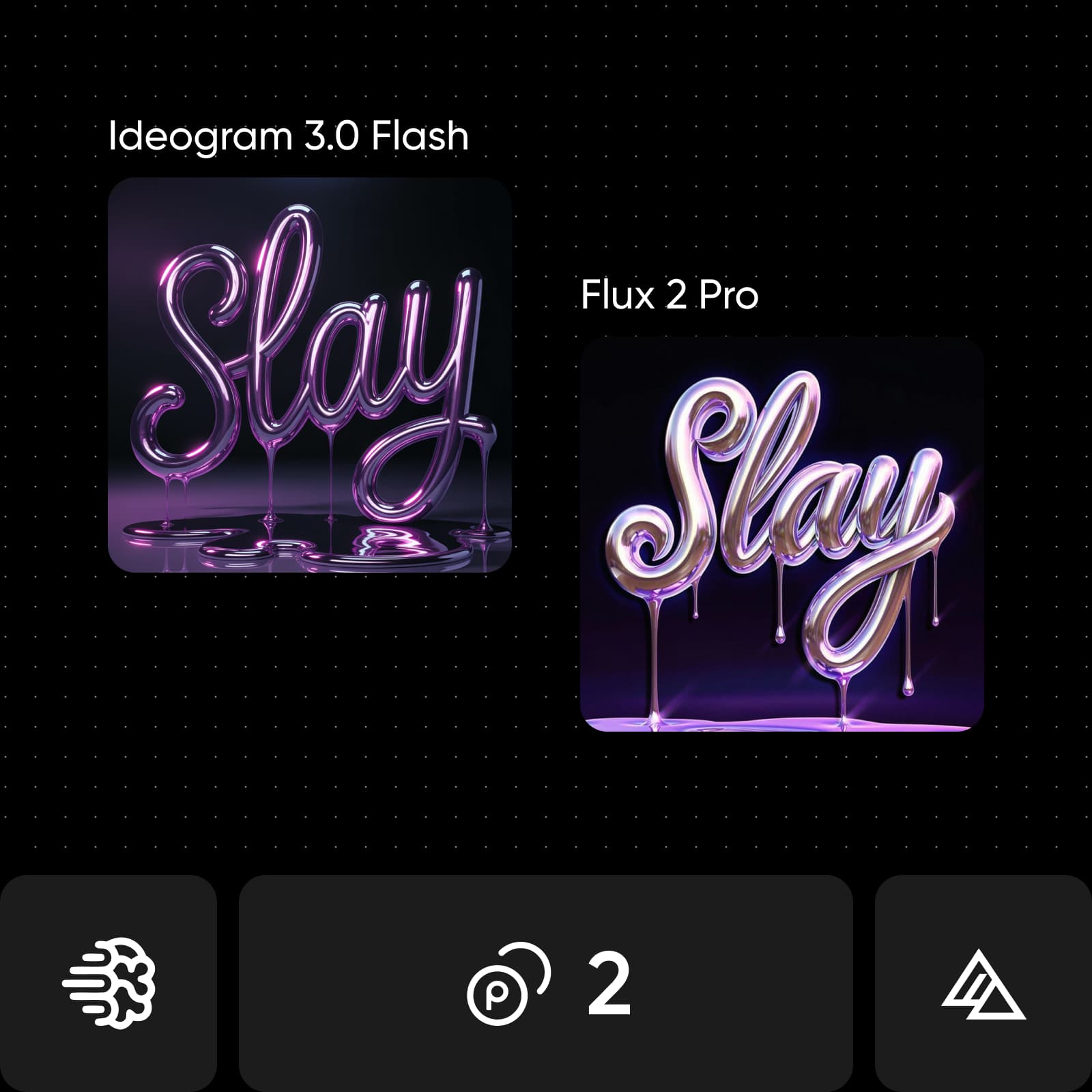 Ideogram 3.0 Flash typography vs Flux 2 Pro photorealism