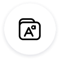 Icon for multi-language ad copies