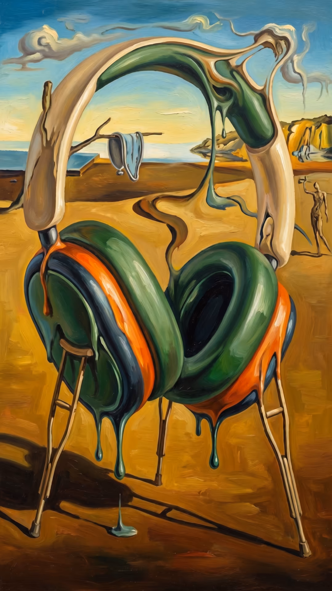 Surreal AI art generator producing dreamlike abstract fantasy paintings
