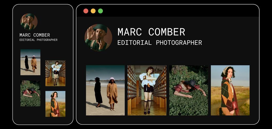 Create portfolio websites