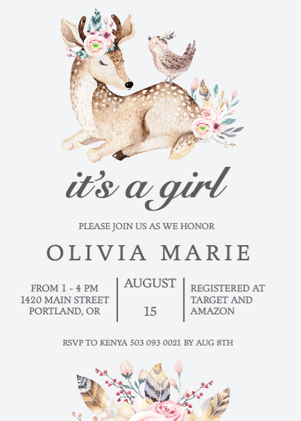 Charming Baby Shower Post with Pink Floral Accents