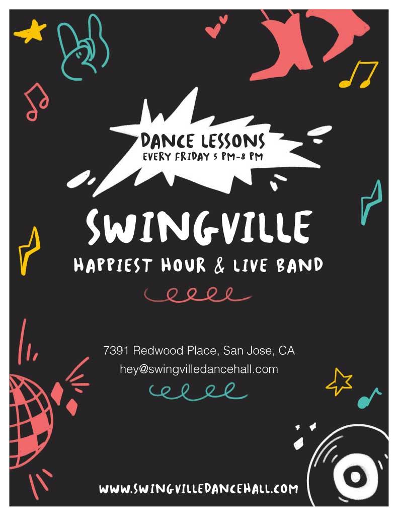 Black and Red Dance Lessons Poster Design