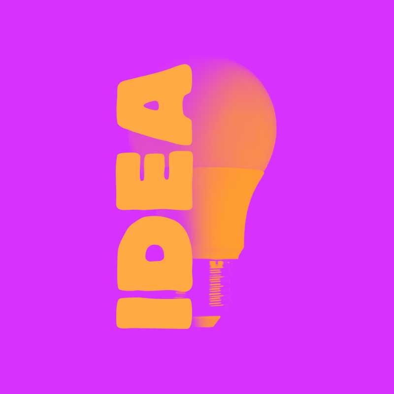 Creative Purple Idea Inspiration Poster