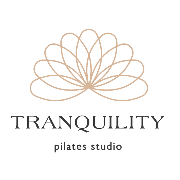 Sleek Black and Gold Pilates Studio Logo