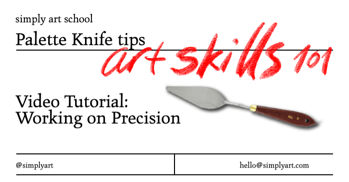 Red Palette Knife Art Skills Post