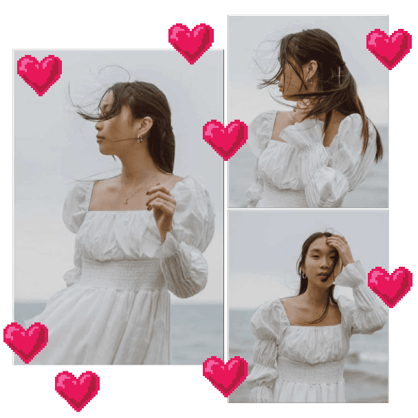 Elegant White Dress Social Media Post