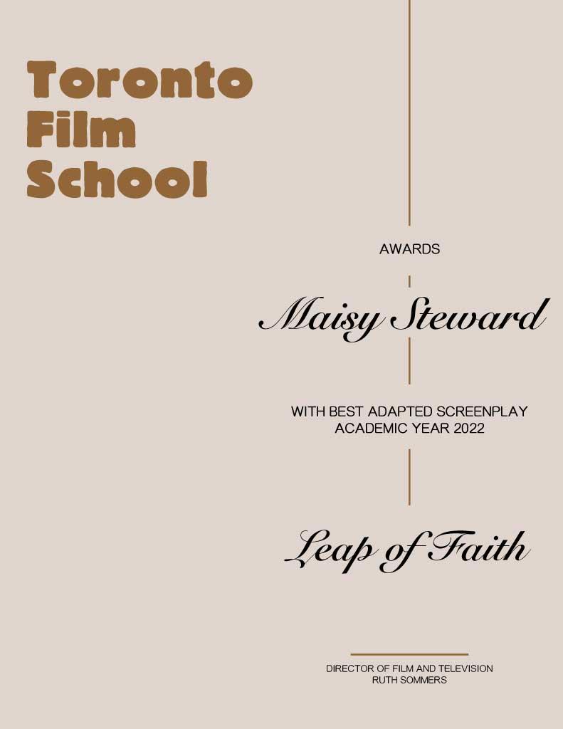 Elegant Beige Film Award Poster Design