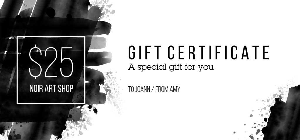 Elegant Black and White Voucher Design Template