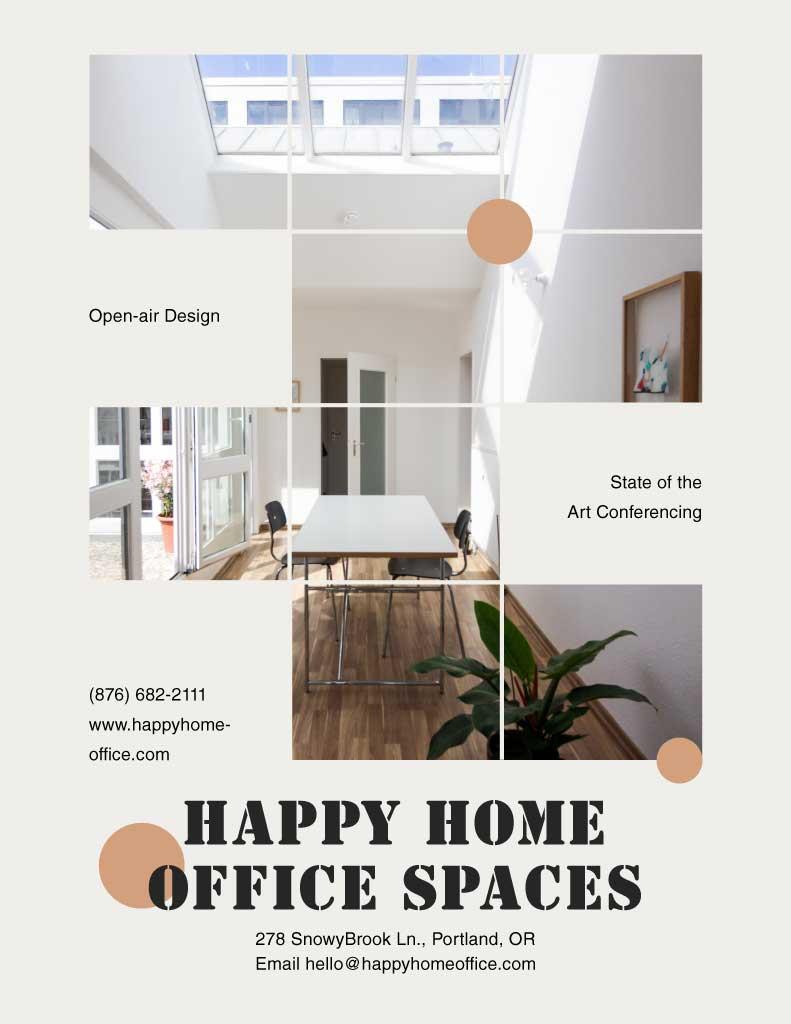 Chic Home Office Spaces Ad in Modern Whites
