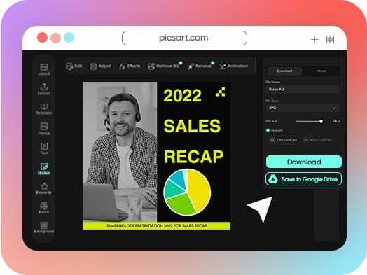 Google Drive Photo editor for Sales and Marketing