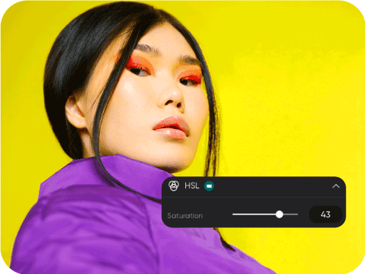 create mood with the saturation