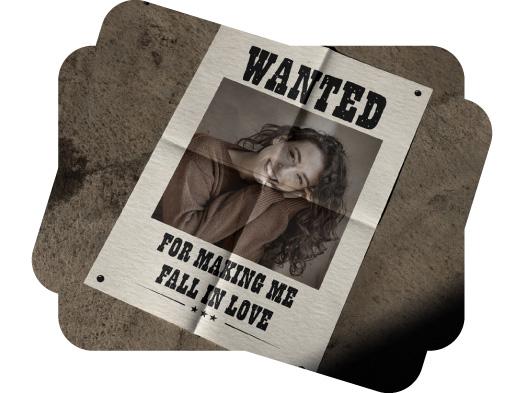 create your desired wanted poster and share it with your community