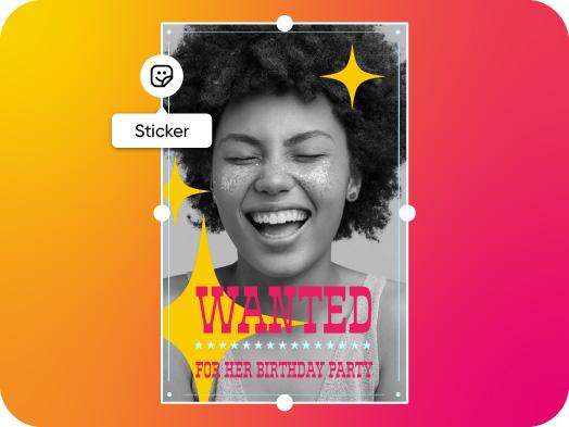 customize your own wanted posters with the Picsart editing tools