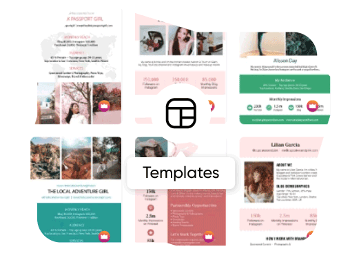 stunning media kit templates