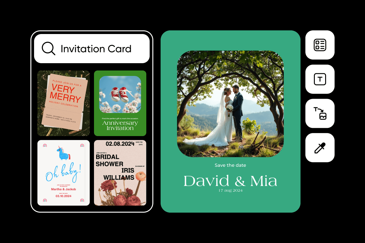 Invitation card designs for different occasions