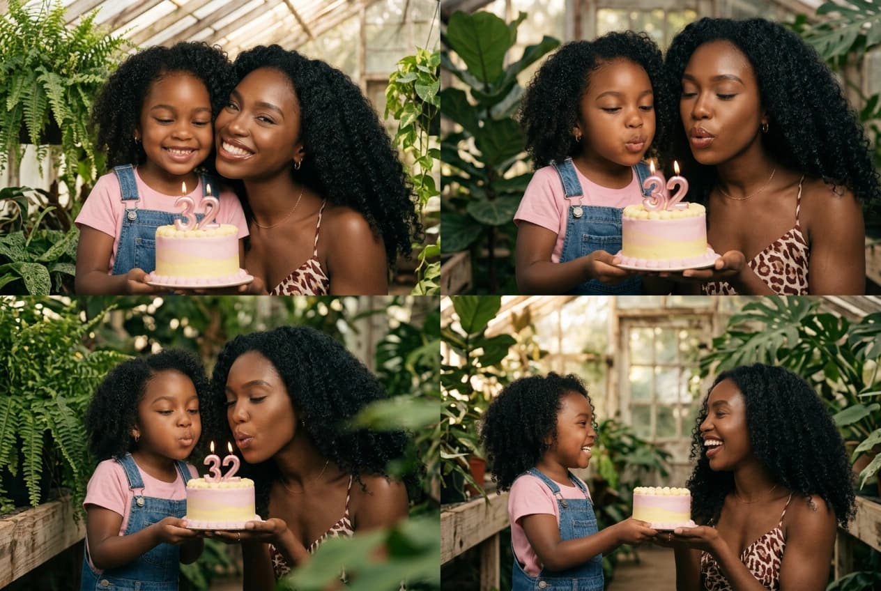 Collage With Your Childhood Self: the birthday trend
