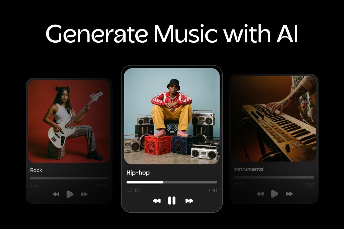 How to make AI music with Picsart