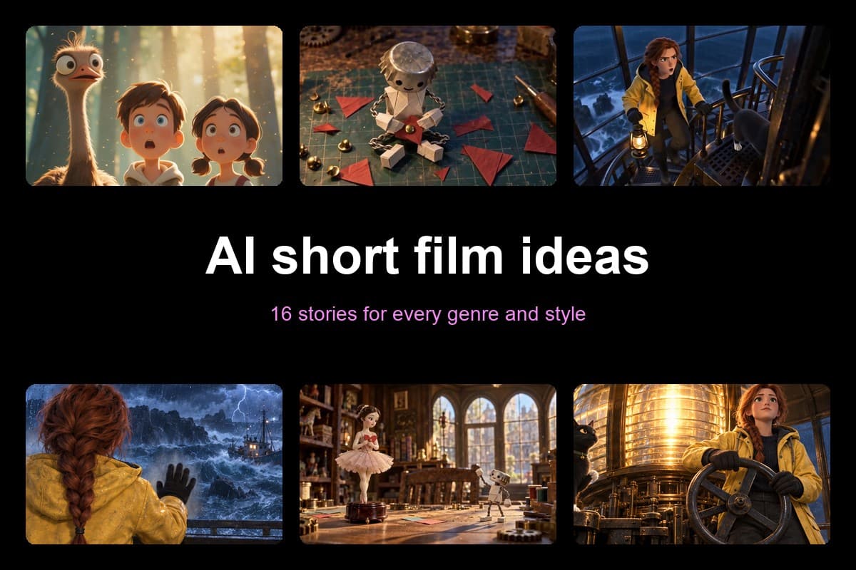 AI short film ideas for every genre