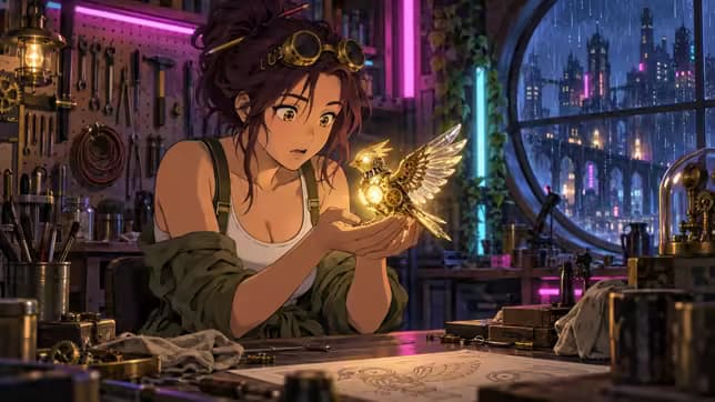 The Brass Sparrow: anime video od pet sekundi generisan pomoću Ren