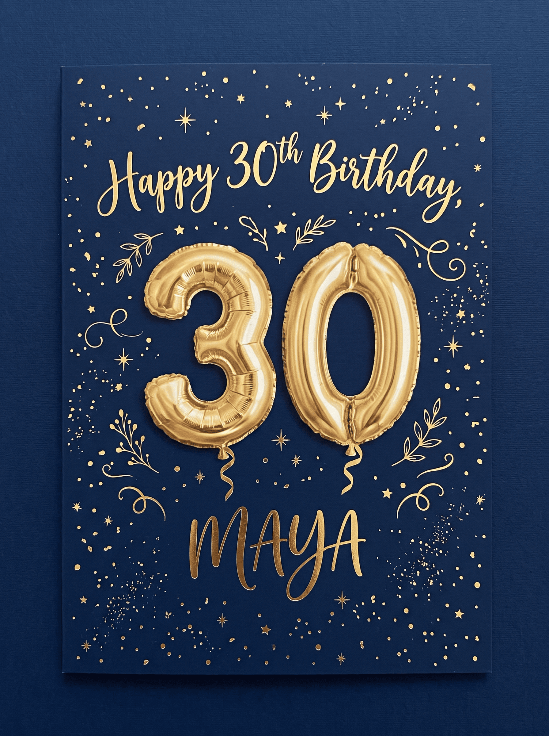 A milestone birthday card made with Nano Banana 2