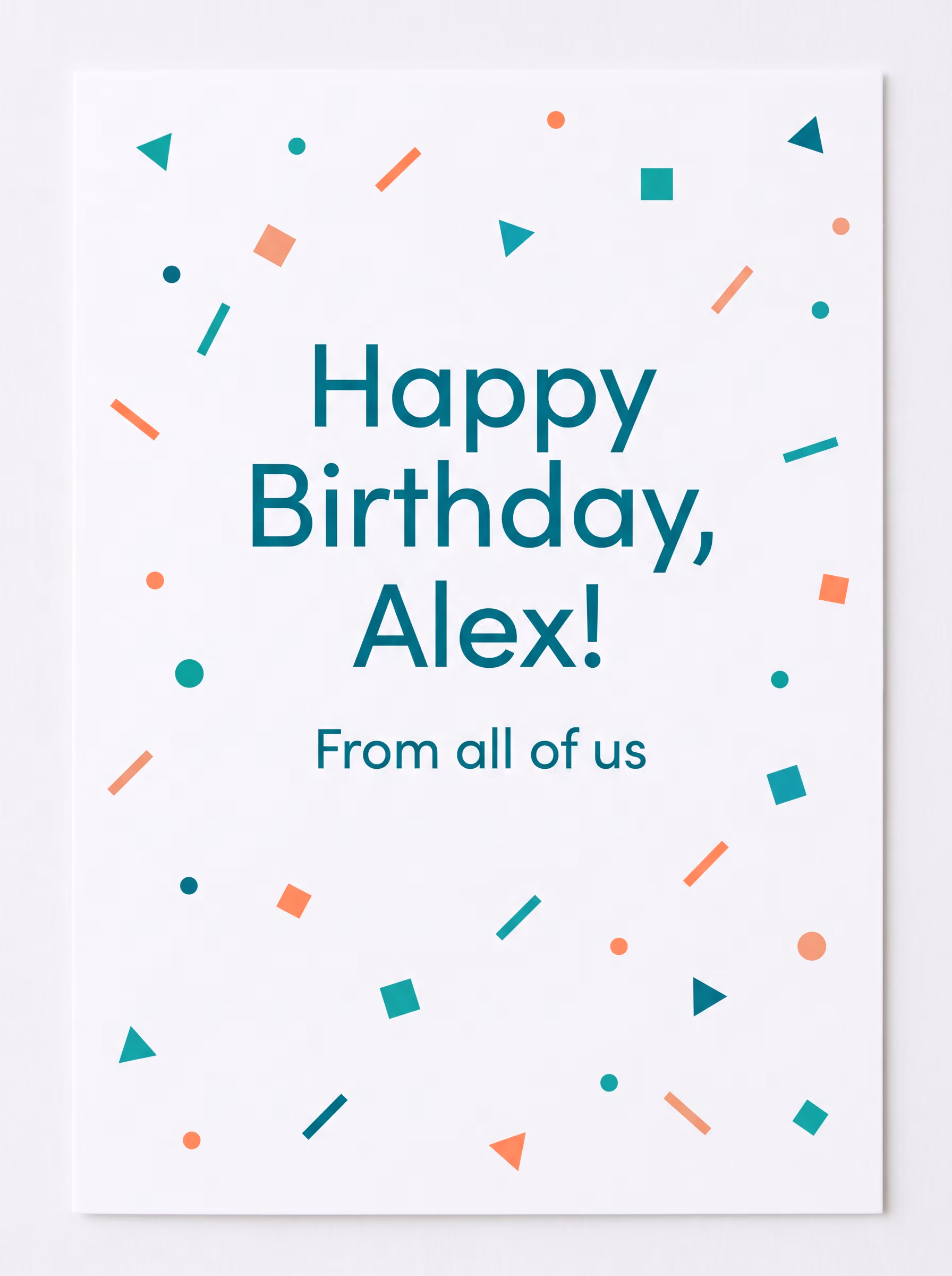 A birthday card for a coworker made with Nano Banana 2