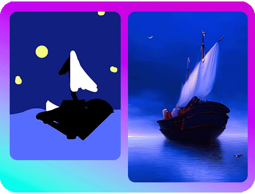 turn outlines into images with picsart sketch ai app