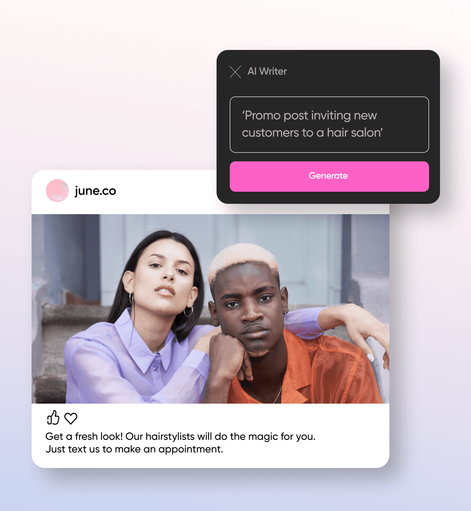 use proper prompts to generate sentiences