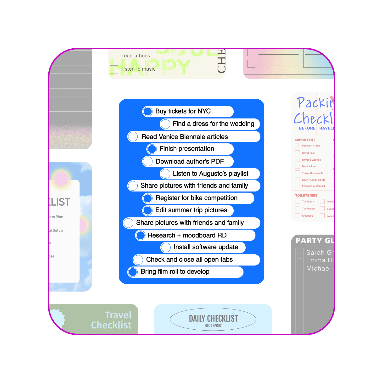 Step-by-step guide to creating a checklist