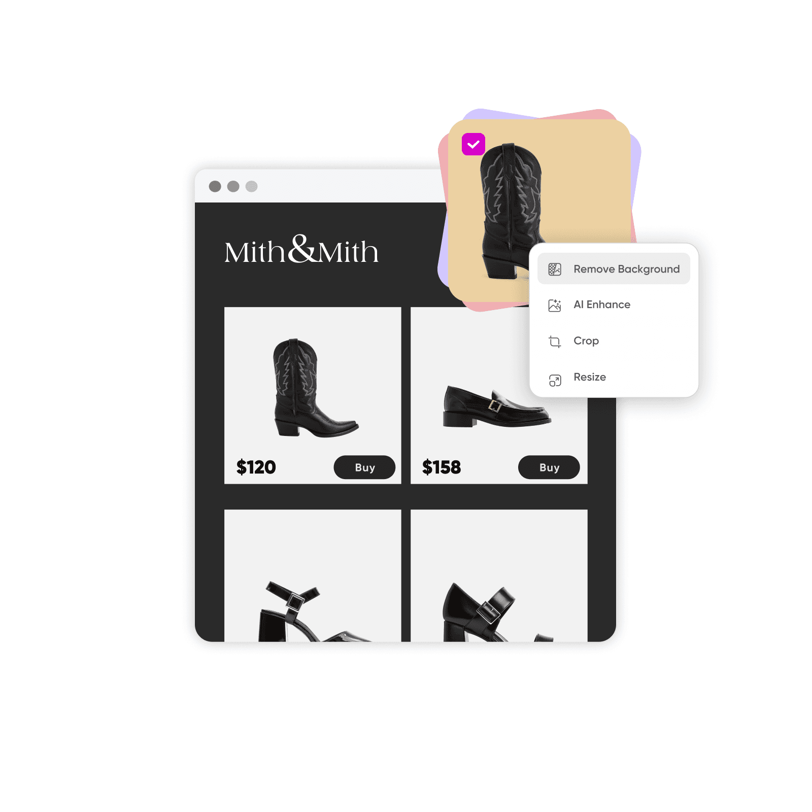 Edit fashion photos in batch