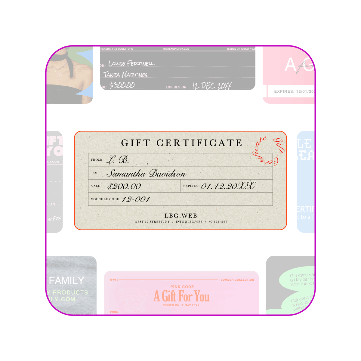 How to create a gift certificate with Picsart