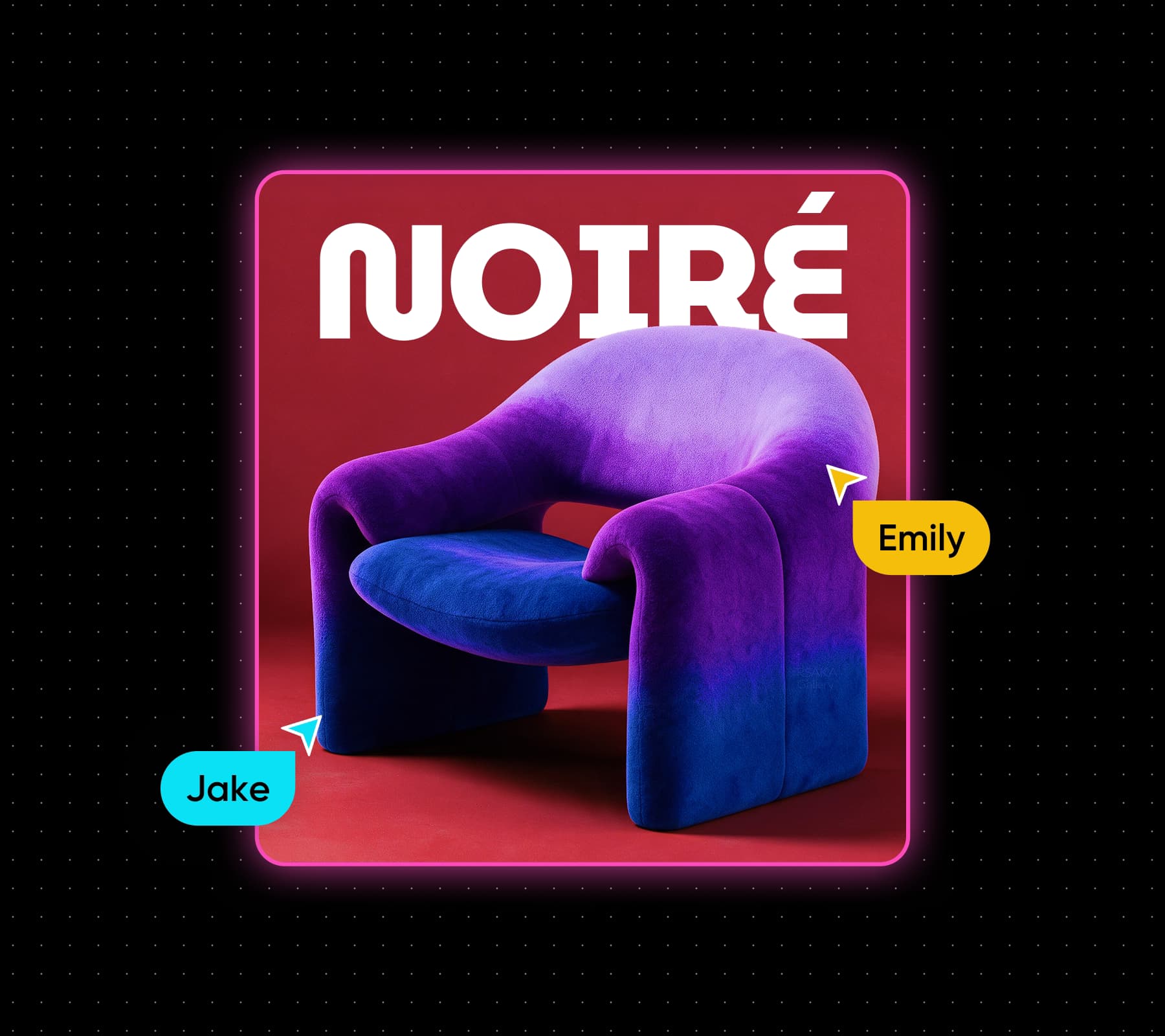 A branded product visual being edited together on the Picsart Flow canvas