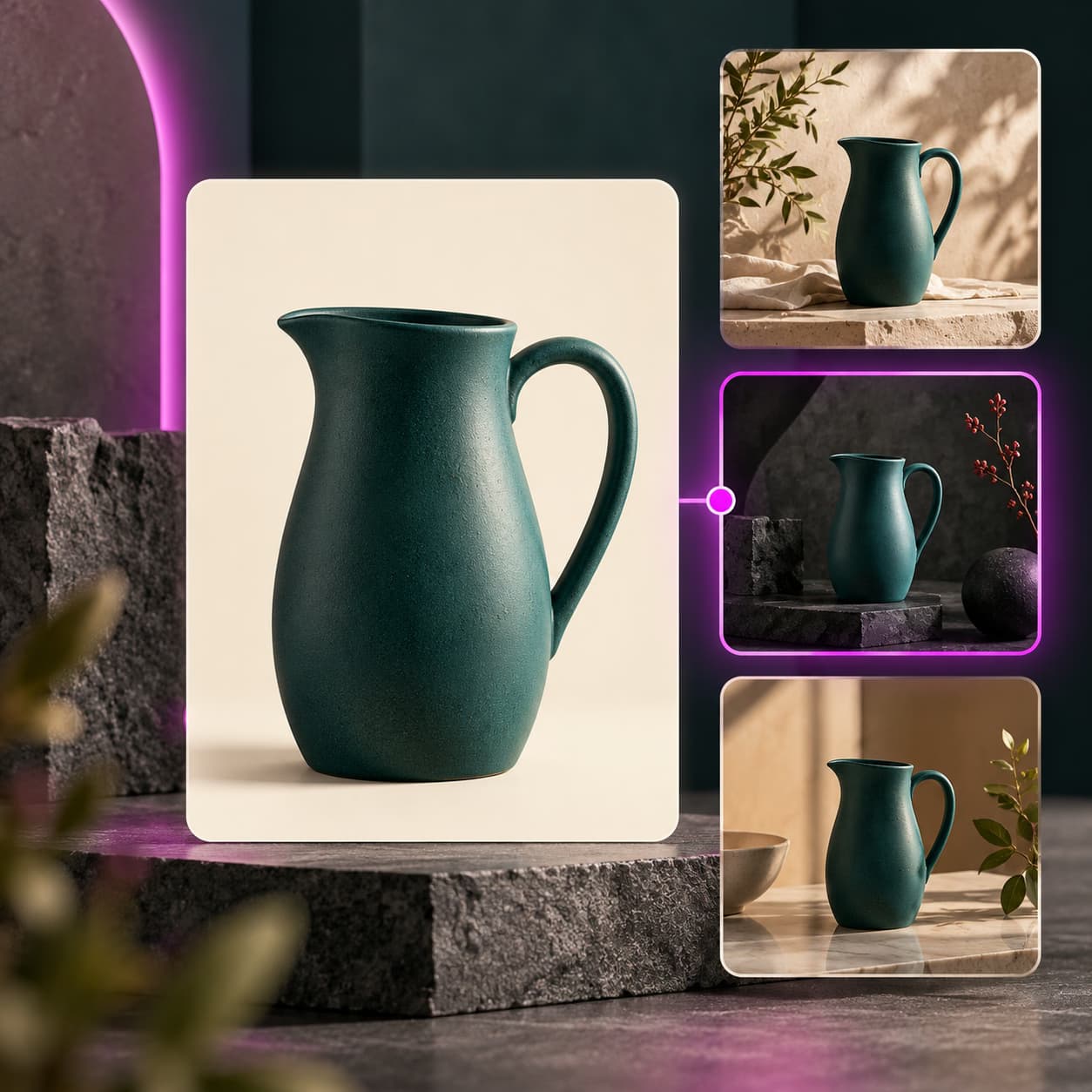 Examples of Picsart ecommerce product imagery