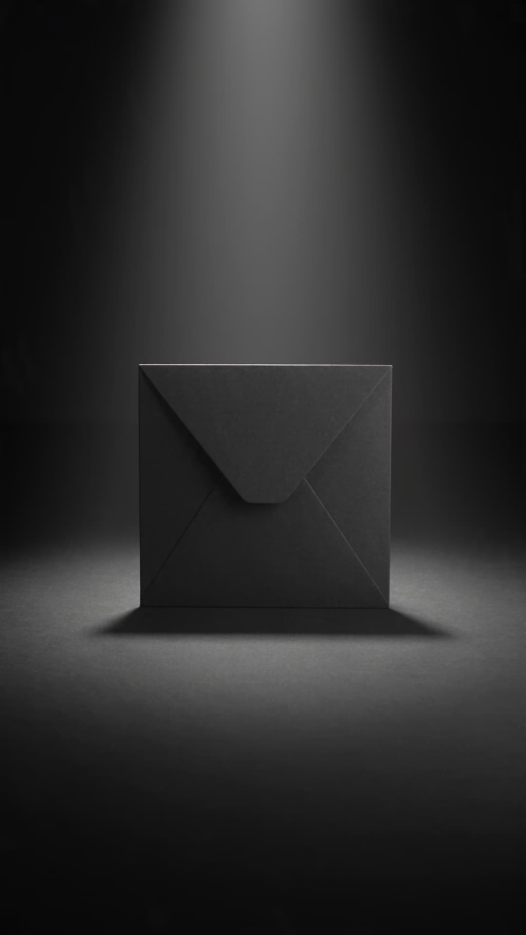 Black parcel opening into a clean product bundle.