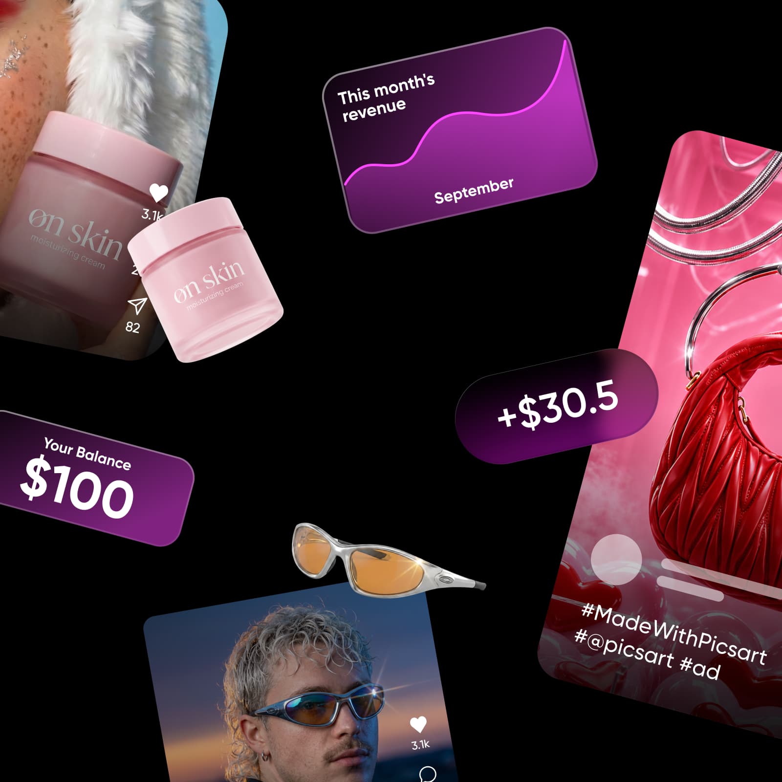 Earn: live brief, posted content, payout