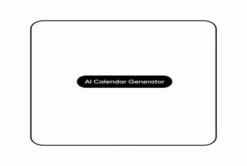 comment générer un calendrier avec l'ia