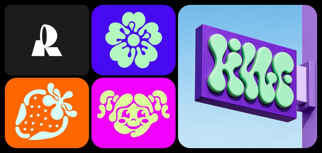 Recraft V4 Styles Pro Vector logo and brand mark design