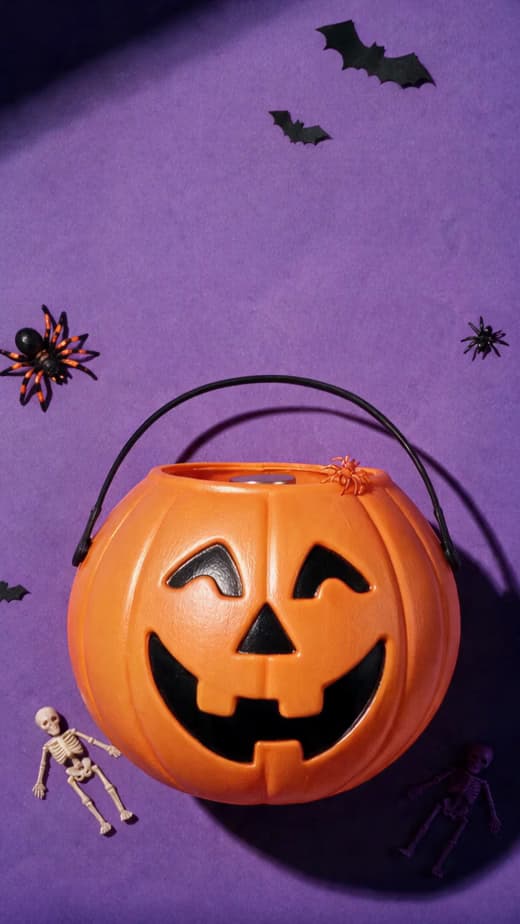 Halloween-Videobeispiel: Kürbis-Beauty-Kollektion.